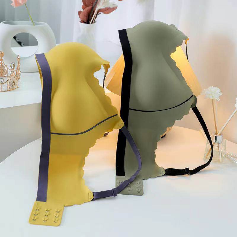 无钢圈运动夏季少女拼色背心式文胸 俞兆林优格文胸