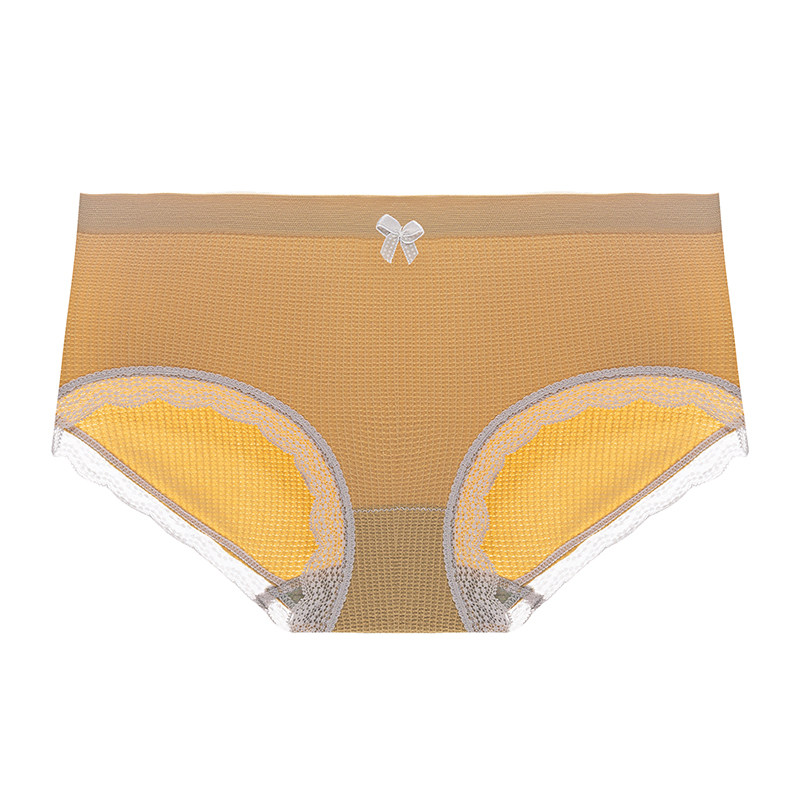 俞兆林冰丝无痕抗菌纯全棉女生内裤 俞兆林优格女三角裤