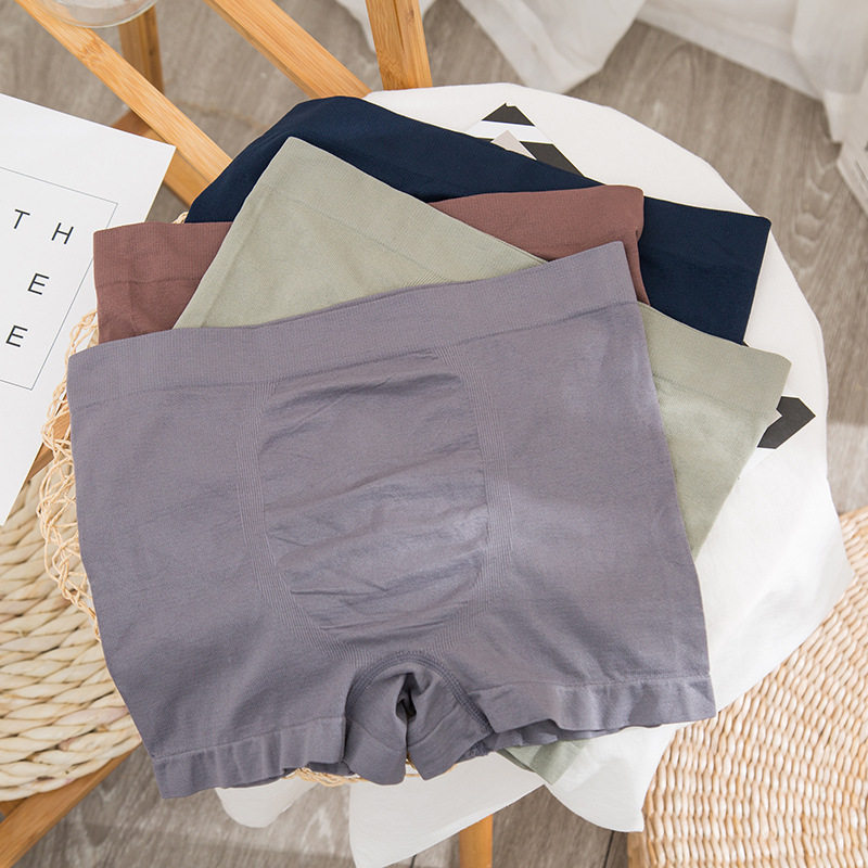 俞兆林纯棉男士抗菌运动头无痕短裤 俞兆林优格男平角内裤