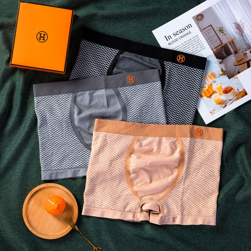 俞兆林莫代尔男士四平角轻薄内裤 俞兆林优格男平角内裤