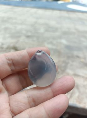 天然大棵黑水草玛瑙玉髓吊坠象形意男女款挂件送礼佳品119