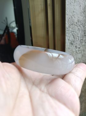 一物一拍巴西天然俏色玛瑙手镯加宽加厚原石无烧女手环礼时尚199