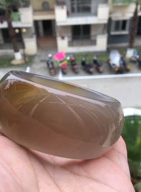 原石玉髓时尚风冰透玛瑙手镯