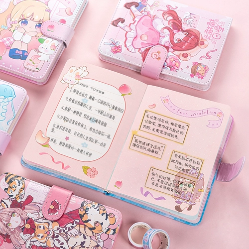 Милый ноутбук, мультяшная книга, блокнот для школьников, для средней школы