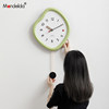 Good-looking fashionable wall clock that saves white walls