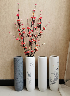 简约仿陶瓷水培花瓶客厅插花装饰