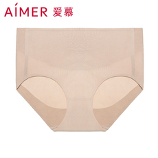 Трусы 爱慕内裤女莫代尔纤维高腰收腹简约无痕纯色大码平角裤am236461
