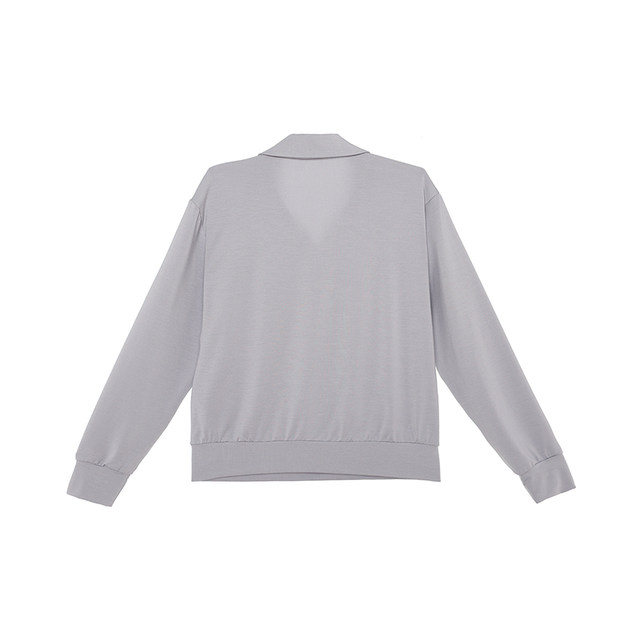 AIMER CHUANG Island 3 Modal Lapel Long Sleeve Top CA810982