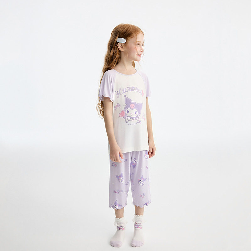 爱慕儿童奶皮抗菌家居服男女孩套头短袖睡衣/七分睡裤或五分睡裤,淘宝优惠券,粉丝福利购,淘宝优惠卷