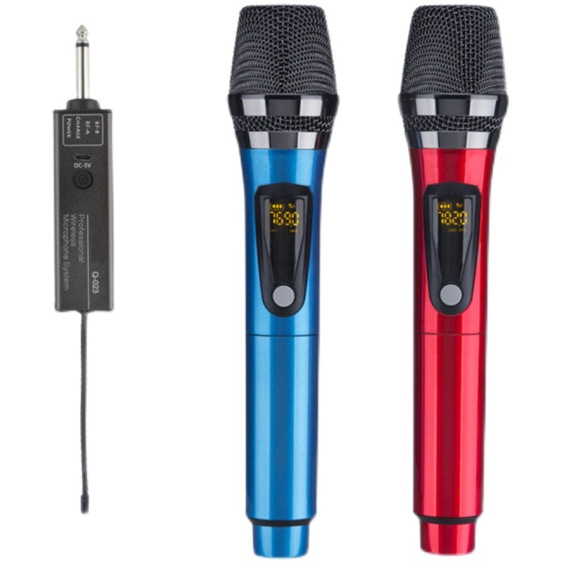 CQA无线麦克风双充电一拖二U段舞台家用KTV唱歌户外音响会议话筒 - 图3