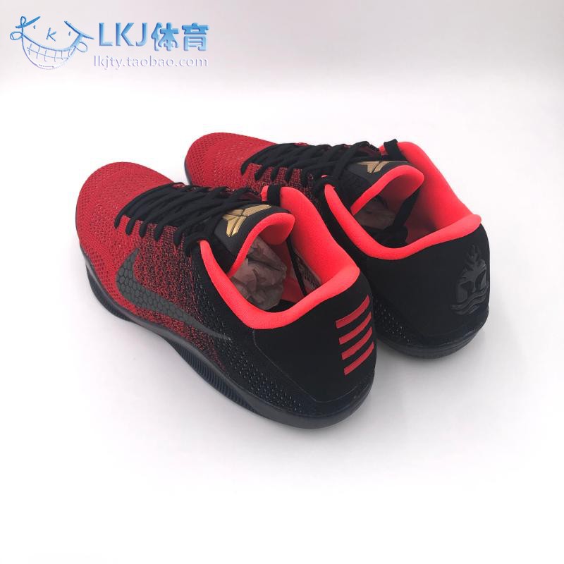 LKJ体育 Nike Kobe 11 Elite科比 ZK11首发黑红 822675-670-图0