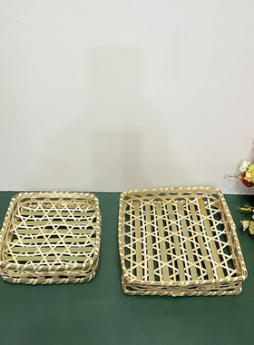 手工竹编竹编制品竹簸箕水果篮