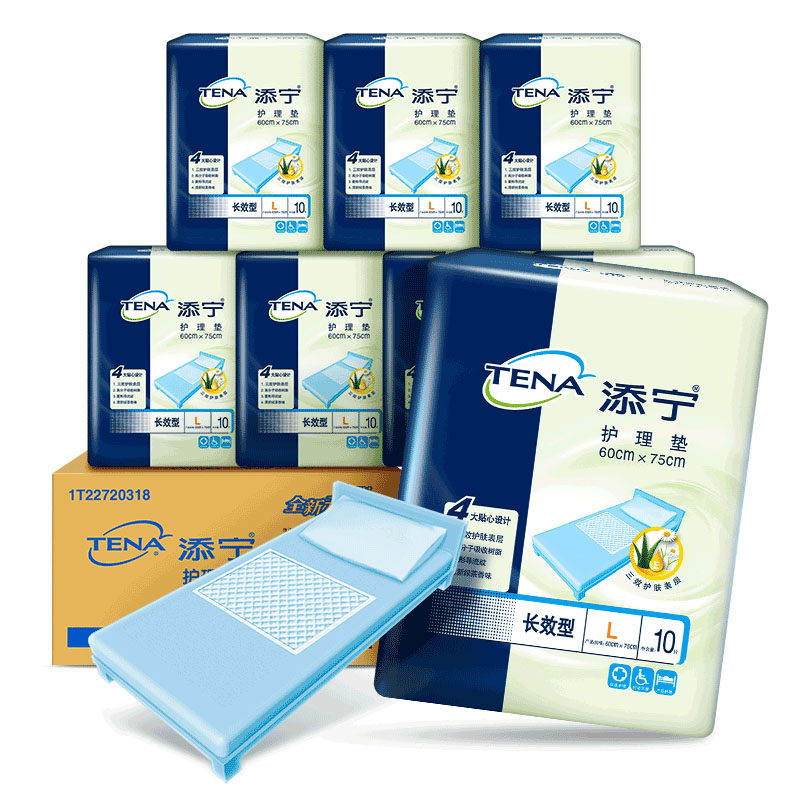 TENA/添宁长效型成人护理垫60*75cm老人孕产妇用隔尿垫L码80片/箱 - 图3