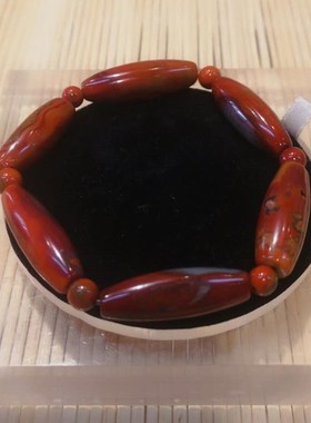 战国红玛瑙珠子饰品文玩手串