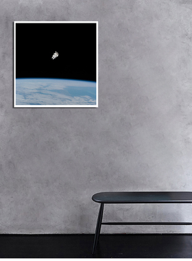 nasa月球登陆客厅卧室海报装饰画