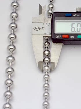 粗圆珠链(有磁不锈钢/不变色