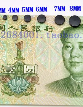 圆形欧美风黑色钛钢哑铃耳环