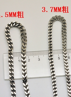 立体钛钢男士不变色项链