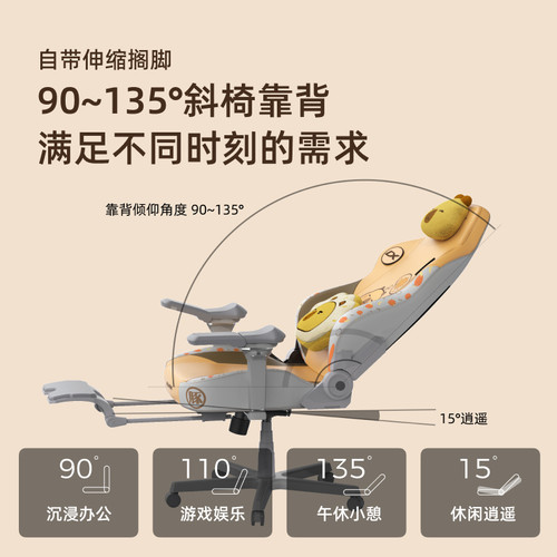 卡皮巴拉联名款 迪锐克斯电竞椅子舒服久坐游戏电脑椅DXRacer - 图0