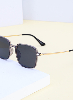 墨镜黑色复古风飞行员太阳眼镜