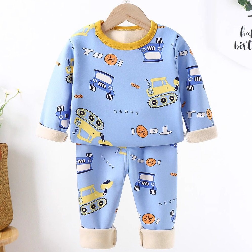 儿童保暖内衣套装加绒男童男宝薄绒中高领内搭外穿秋衣裤打底秋装,淘宝优惠券,粉丝福利购,淘宝优惠卷