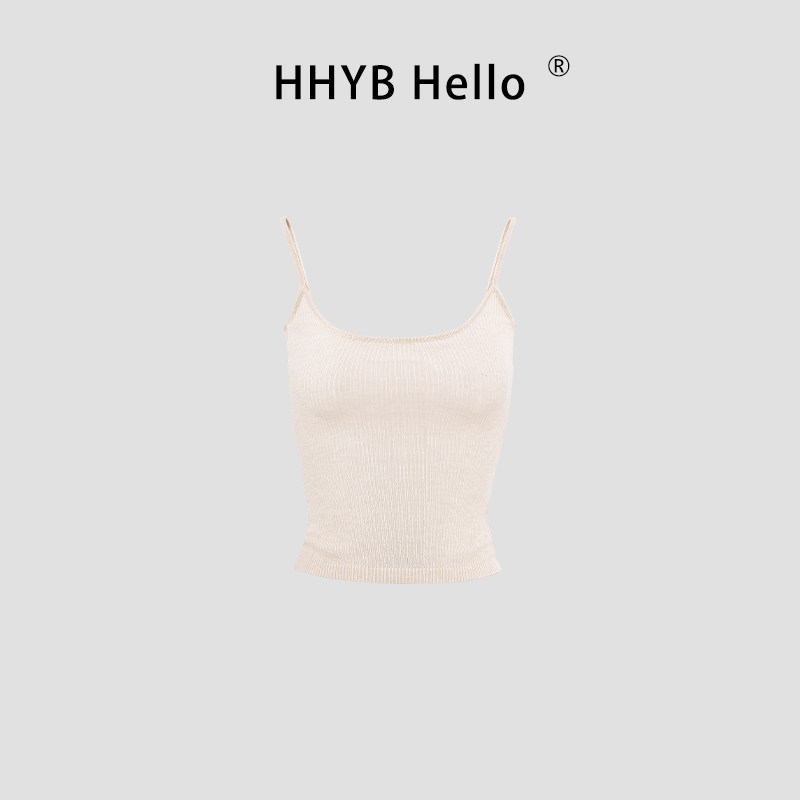 HHYB别来无恙 荡领显瘦针织+内搭小吊带春季两件套女M1557套装,淘宝优惠券,粉丝福利购,淘宝优惠卷