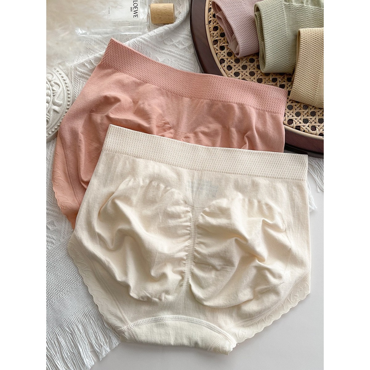 收腹提臀内裤女纯棉抗菌短裤中高腰莫代尔少女无痕透气女士三角裤,淘宝优惠券,粉丝福利购,淘宝优惠卷