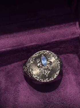 小红书爆款幽兰莺尾花戒指