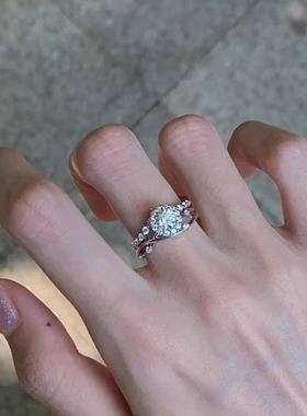 无注册商标小红书可随意叠戴戒指