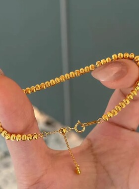 格调小红书爆款老钱风猫眼豆豆手链高级感车花珠显白超亮手饰手链