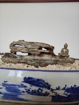 Terroic stone hollowed-out and self-supporting long 28 meters wide 5 high 8 fish tank pendulum pieces