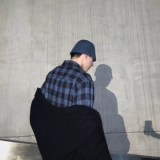 Tide, синяя рубашка, в корейском стиле, оверсайз