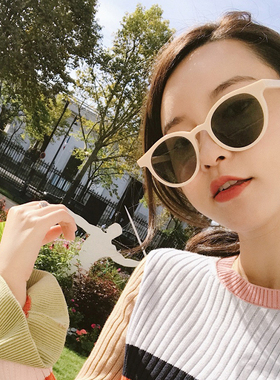 复古韩版网红同款偏光女太阳眼镜