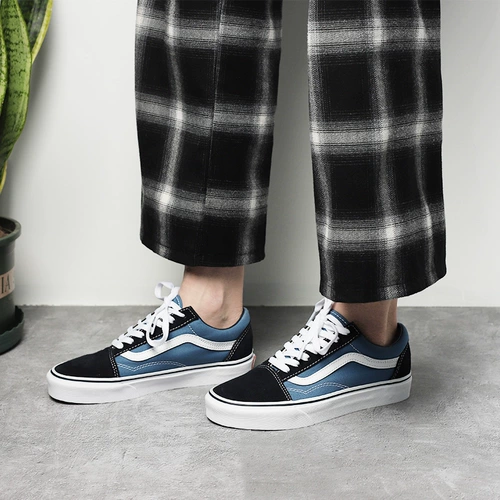 Vans, низкие военно-морские классические тканевые кроссовки подходит для мужчин и женщин для отдыха