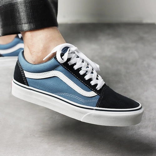 Vans, низкие военно-морские классические тканевые кроссовки подходит для мужчин и женщин для отдыха