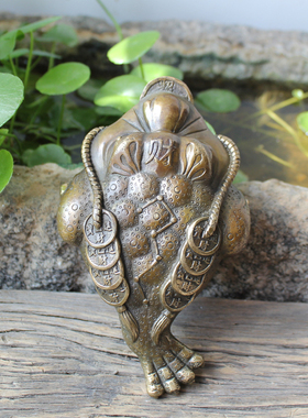 金蟾古香苑黄铜吉利仿古家居摆件