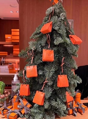 Hermès 爱马仕包包挂件真皮包包挂饰福袋购物袋挂件挂饰