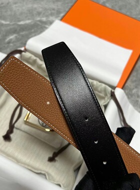 现货 爱马仕Hermes 赛马骑师金扣男士皮带腰带男朋友礼物38mm