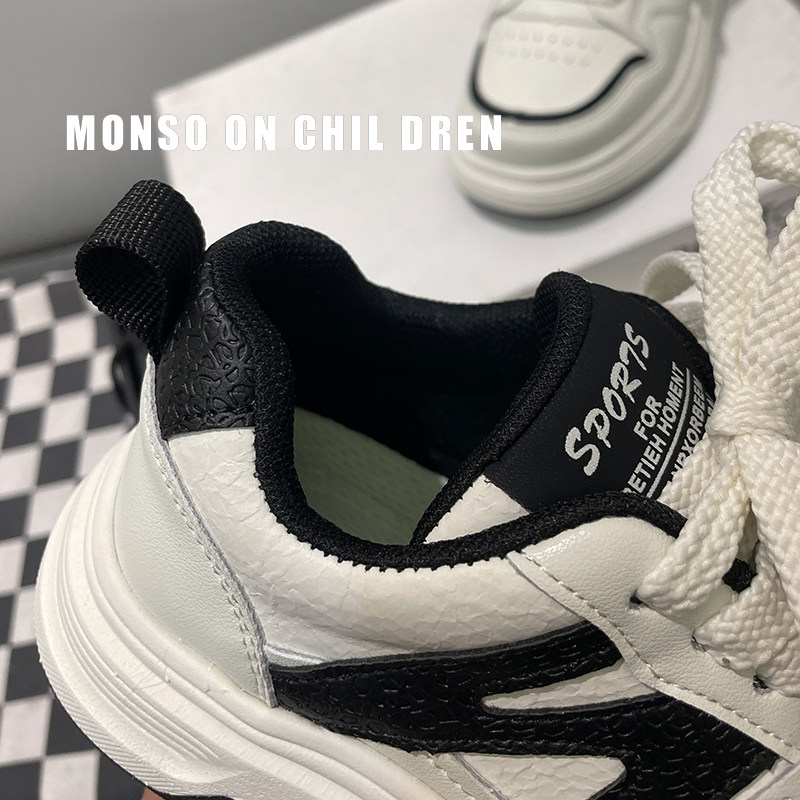 女童真皮休闲鞋2026新款春季韩版软底运动鞋男童时尚百搭小白鞋潮,淘宝优惠券,粉丝福利购,淘宝优惠卷