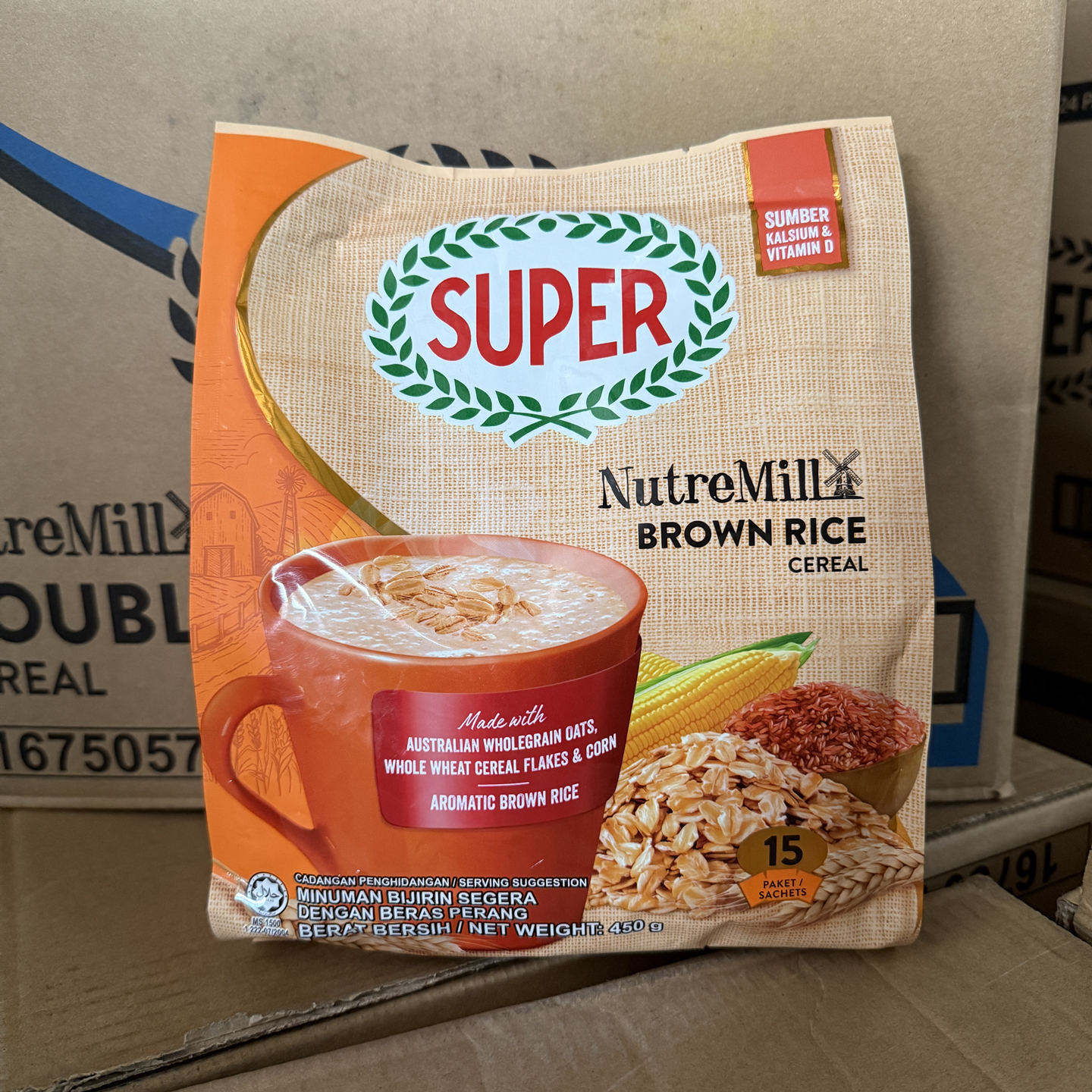 super超级麦片马来西亚原装进口少糖低糖糙米双倍经典麦片马版 - 图1