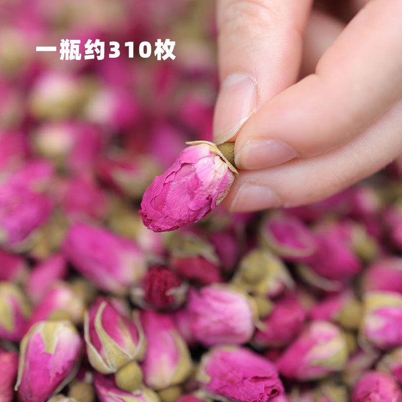 阿四出品|24年新货天然无香精重瓣玫瑰花蕾无硫非平阴花草茶90克 - 图0