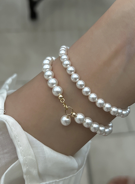 经典白奥地利强光施家珍珠手链女