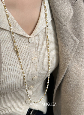 方糖家多种戴法珍珠满天星项链