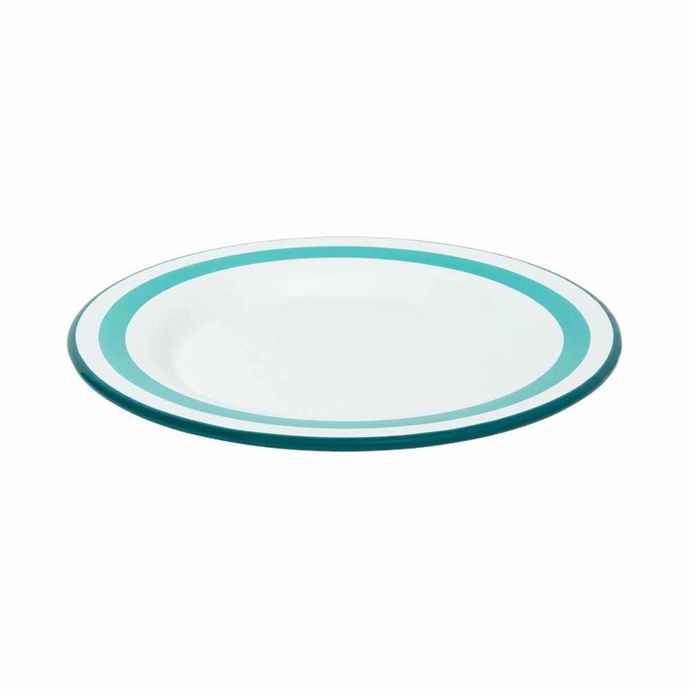 出口英国复古绿边白色圆形搪瓷菜盘 户外露营水果野餐盘,淘宝优惠券,粉丝福利购,淘宝优惠卷