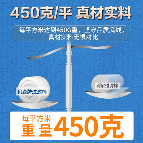 过滤棉鱼缸专用高密度净化空气初效海绵生化棉器超级净水过滤材料 - 图1