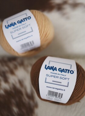 Lana Gatto Super Soft 纯美利奴羊毛中细线意大利进口毛线美丽诺