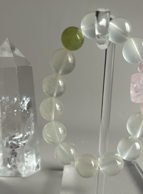 【奶凶奶凶的】天然柠檬黄水晶双色醒狮避X招桃花招cai手串