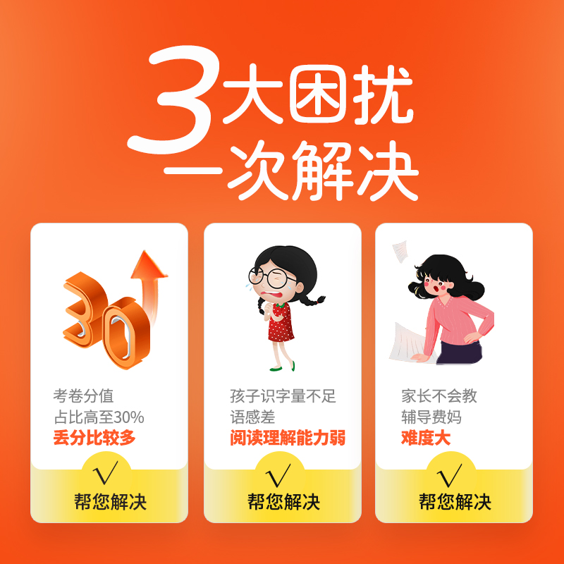 小晨同學小學語文閱讀理解公式法閱讀理解答題滿分公式模板 三四五六年級閱讀理解專項訓練書視頻講解+練習解題技巧考試答題術語_文豪博閱圖書專營店_書籍/雜志/報紙
