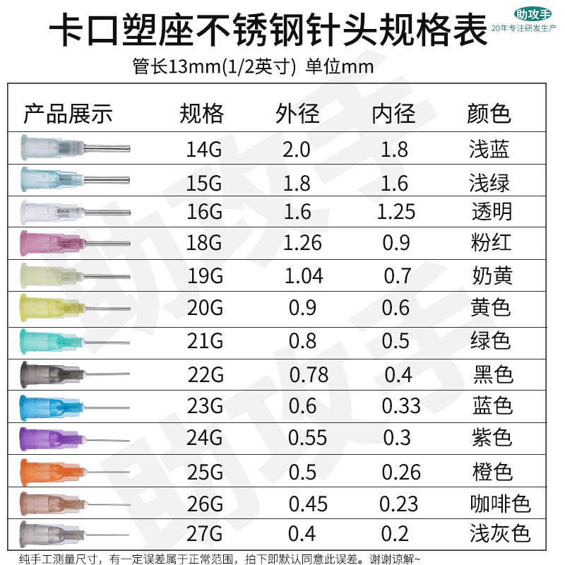 点胶针头塑料TT斜式精密自动点胶机针头美缝平口不锈钢卡口胶针咀-图0