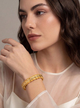 珞缇意式拉丝繁星点钻手镯